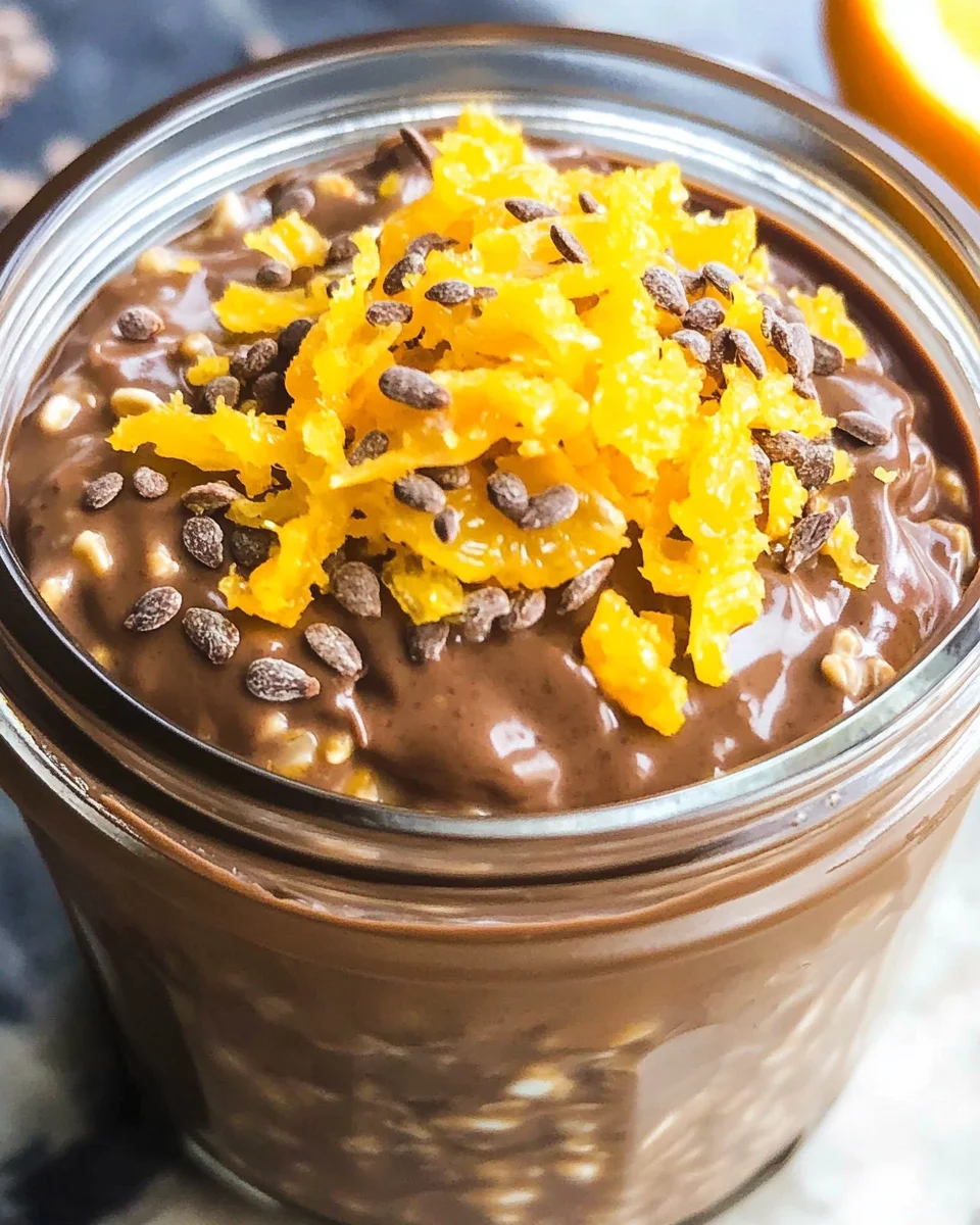Chocolate Orange Overnight Oats