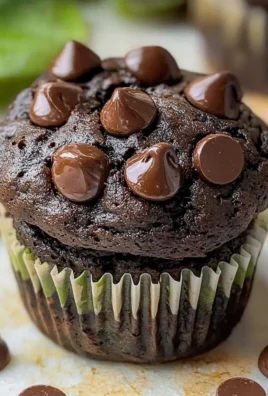Chocolate Spinach Muffins