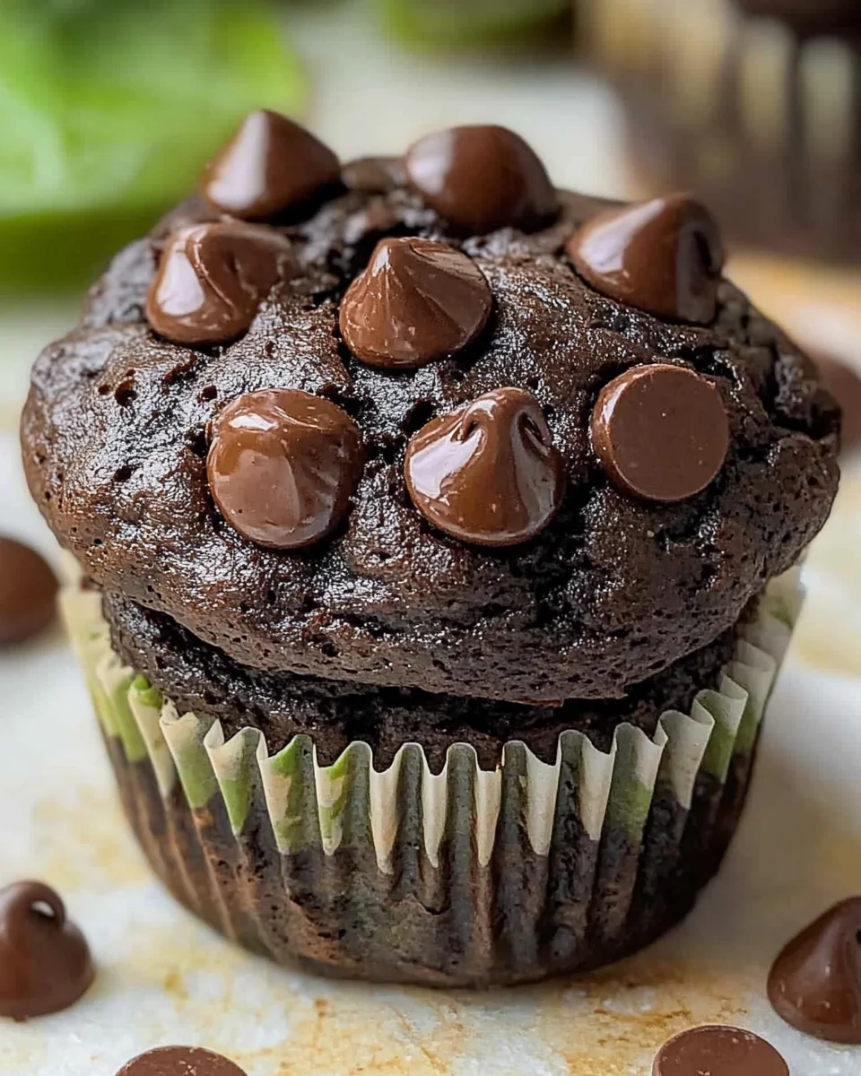 Chocolate Spinach Muffins