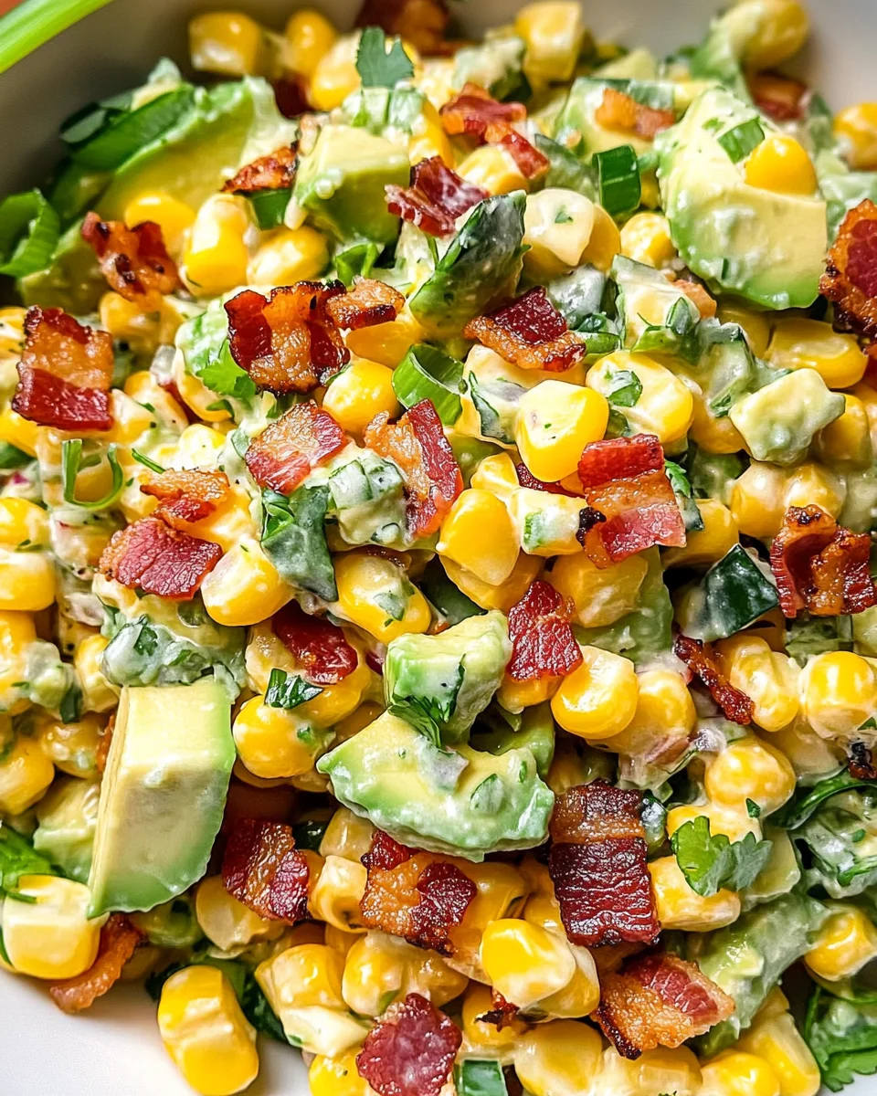 Creamy Avocado Corn Salad