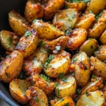 Crispy Garlic Herb Roasted Potato Skins