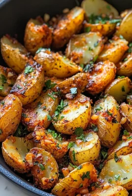 Crispy Garlic Herb Roasted Potato Skins