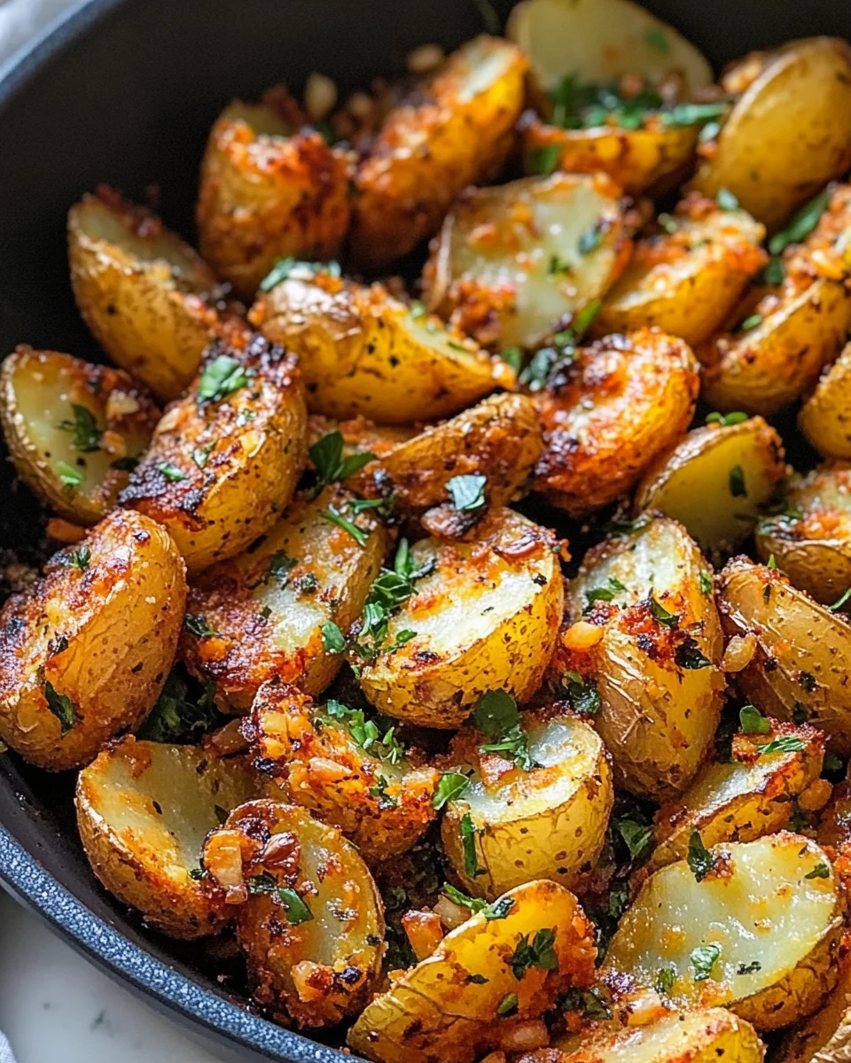 Crispy Garlic Herb Roasted Potato Skins
