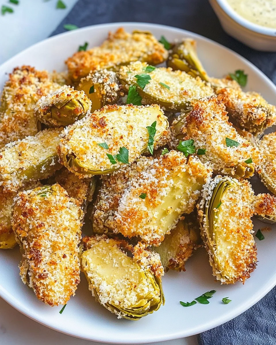 Crispy Parmesan Artichoke Hearts