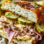 Cuban Garlic Bread Sandwiches