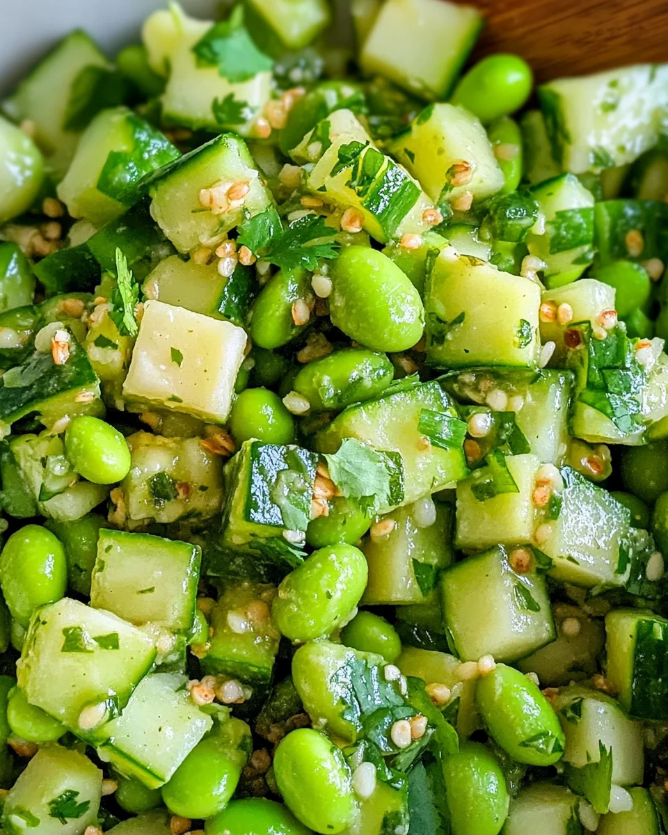 Cucumber Edamame Salad