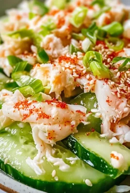 Cucumber Salad with Crab Meat Delight