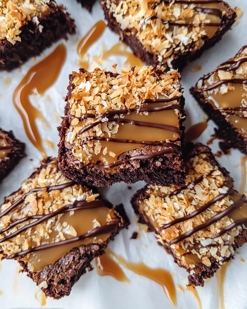 Easy Samoa Brownies