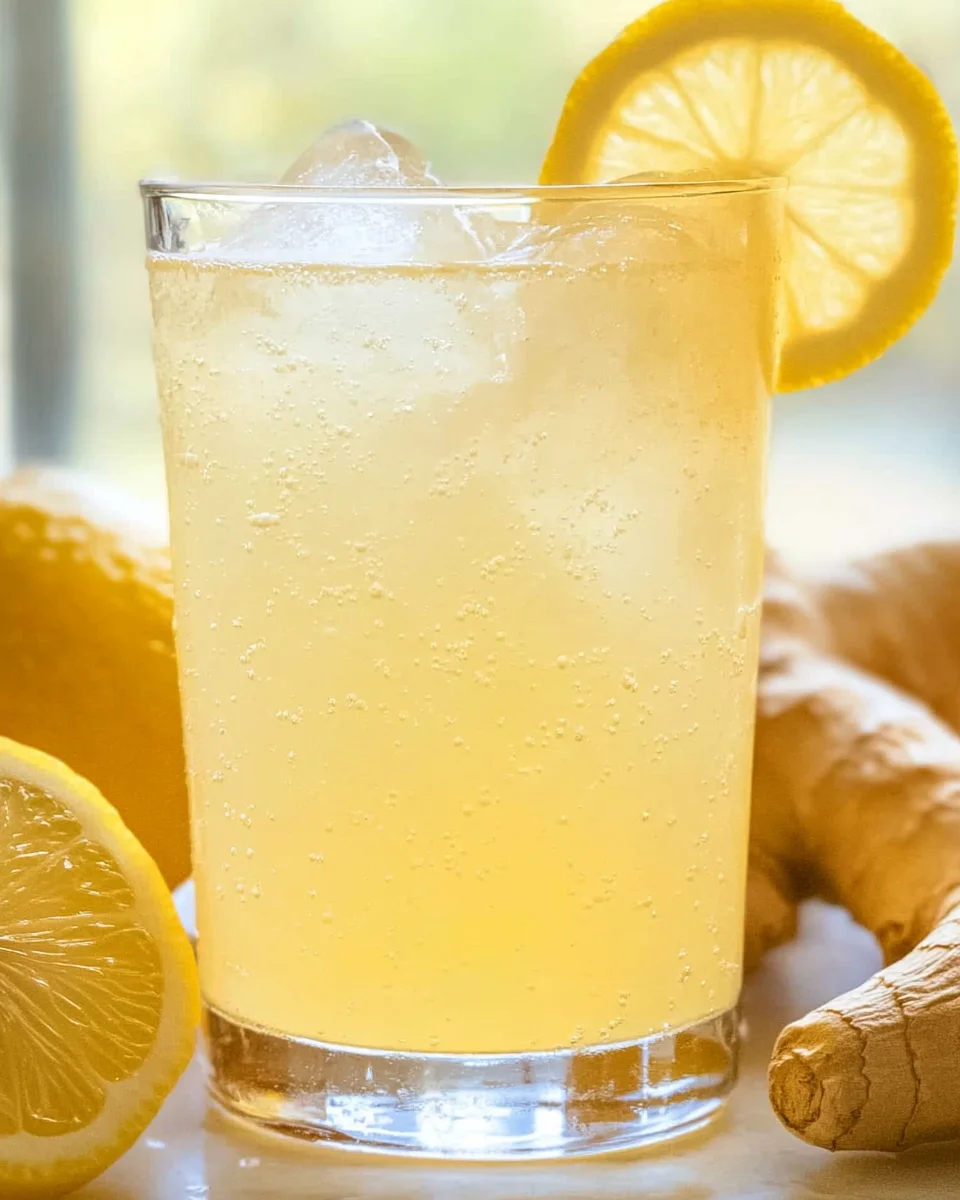 Ginger Lemonade Sweetened With Honey