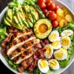Grilled Chicken Cobb Salad with Honey Dijon {Paleo, Whole30 Option}