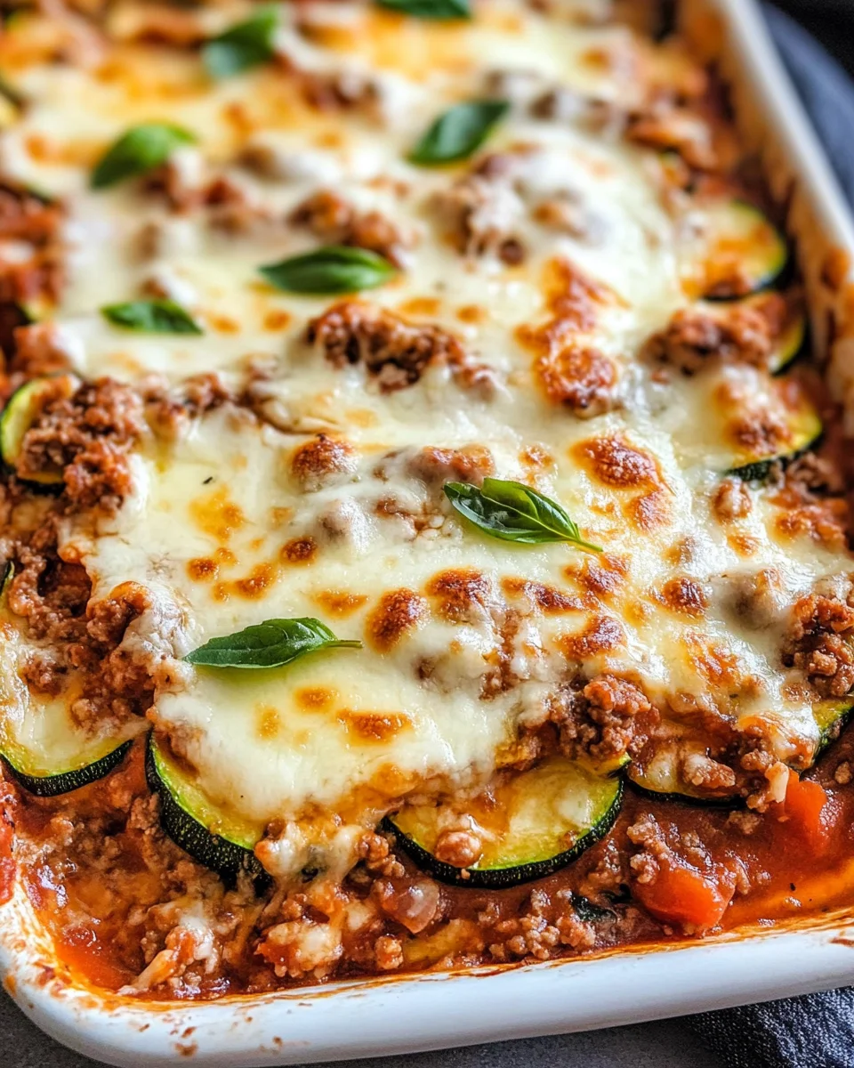 Ground Beef Zucchini Casserole