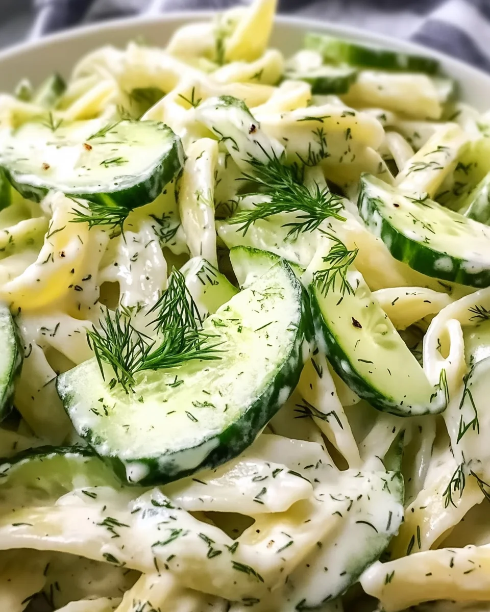Healthy Cucumber Pasta Salad
