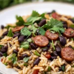 Hearty Black Beans and Rice with Sausage