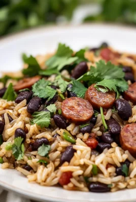 Hearty Black Beans and Rice with Sausage