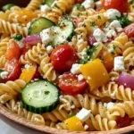 High Protein Greek Pasta Salad