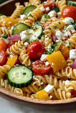 High Protein Greek Pasta Salad
