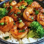 Honey Garlic Shrimp Bowls