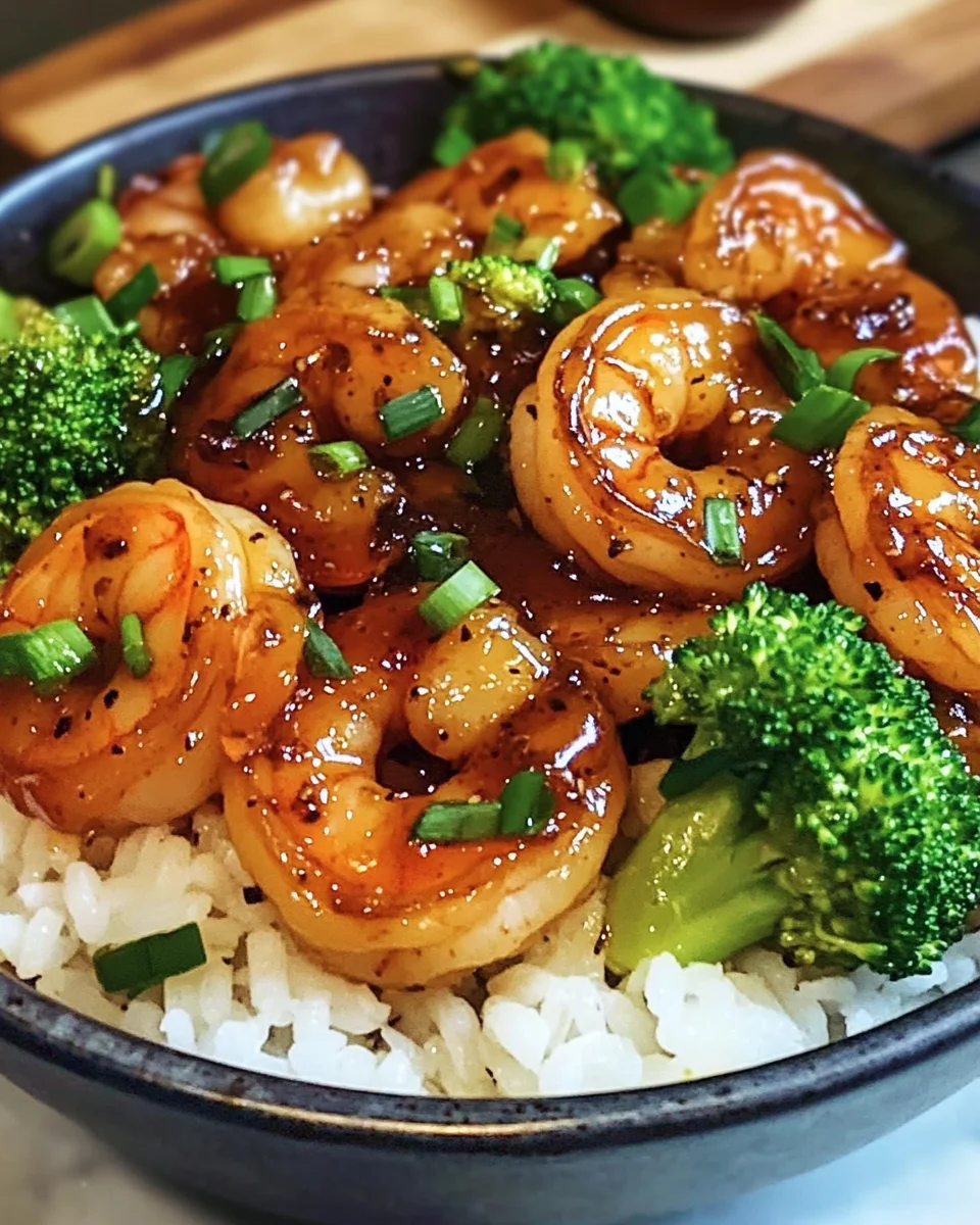 Honey Garlic Shrimp Bowls