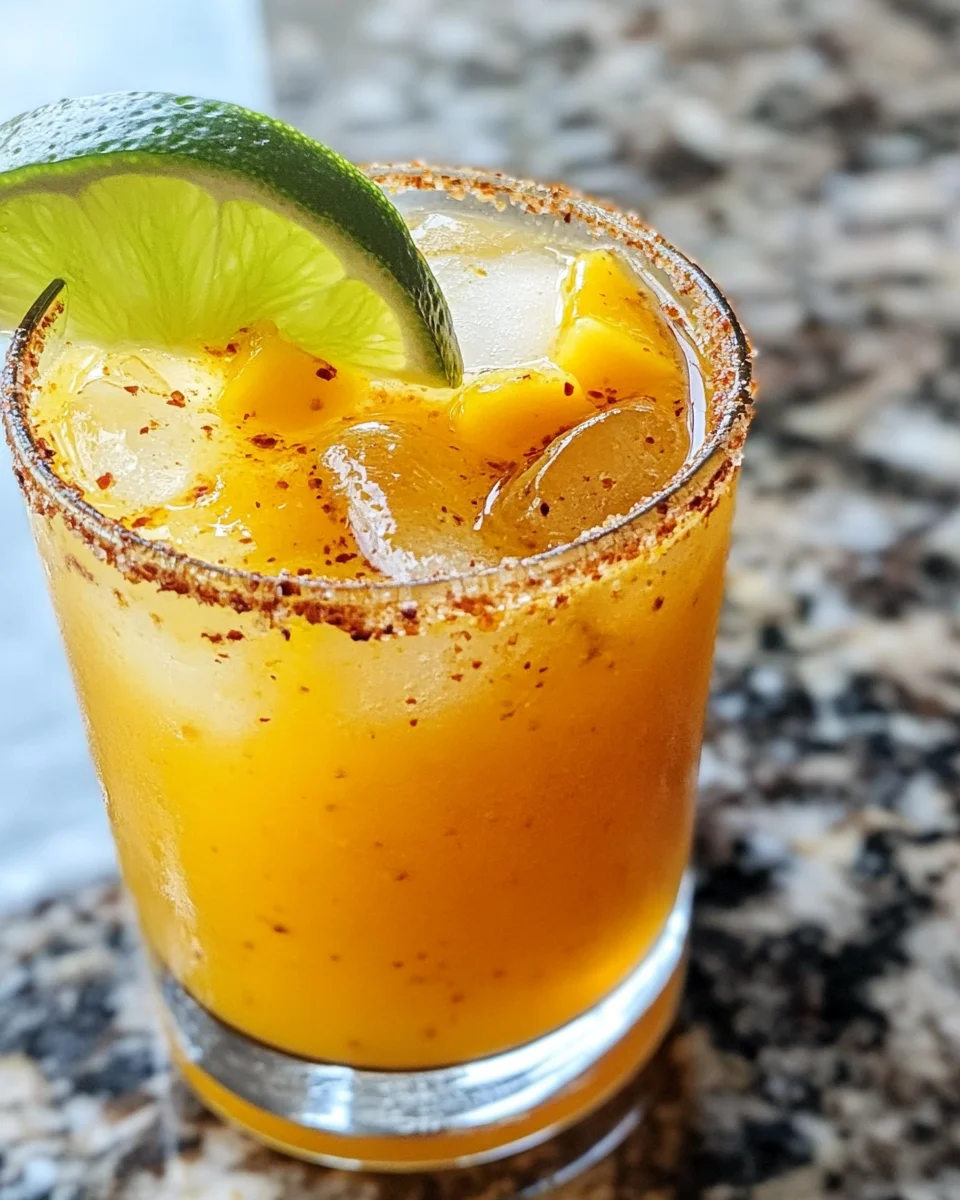Hot Honey Spicy Mango Margarita