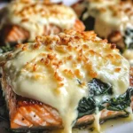 Irresistible Baked Salmon with Spinach and Mozzarella Bliss Awaits You!
