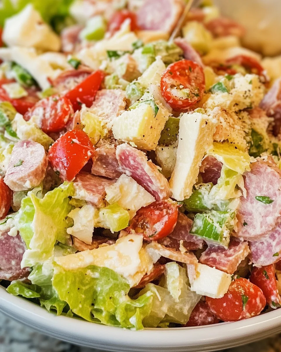 Italian Grinder Salad (Chopped Sub Salad)