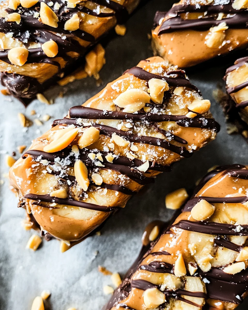 Low Calorie Frozen Banana Snickers