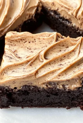 Mocha Brownies with Cafe Latte Frosting