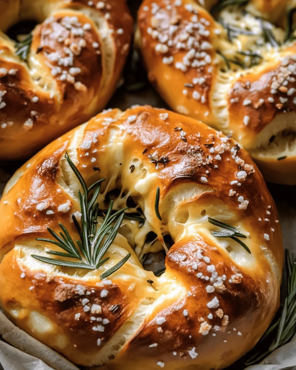 Mozzarella Stuffed Soft Pretzels