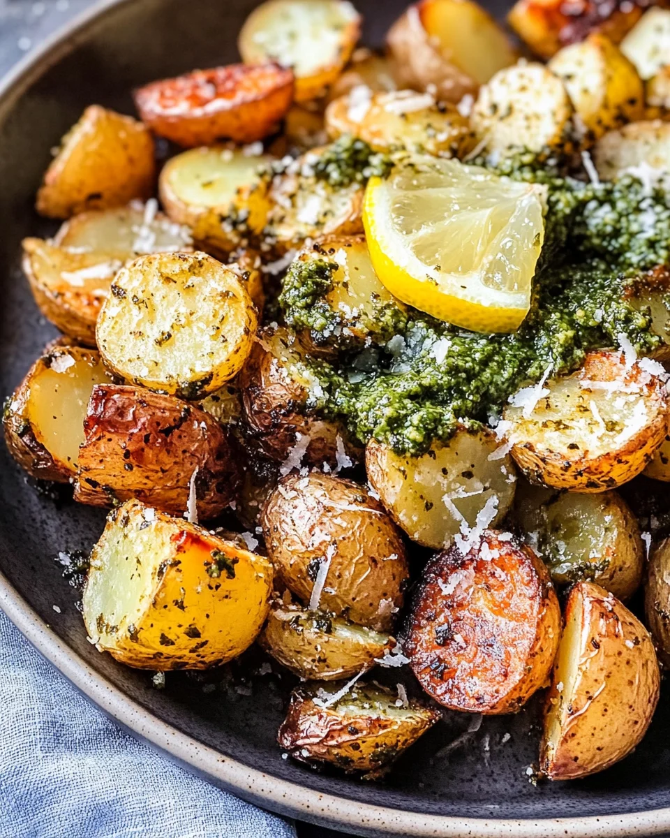 Parmesan Pesto Roasted Potatoes