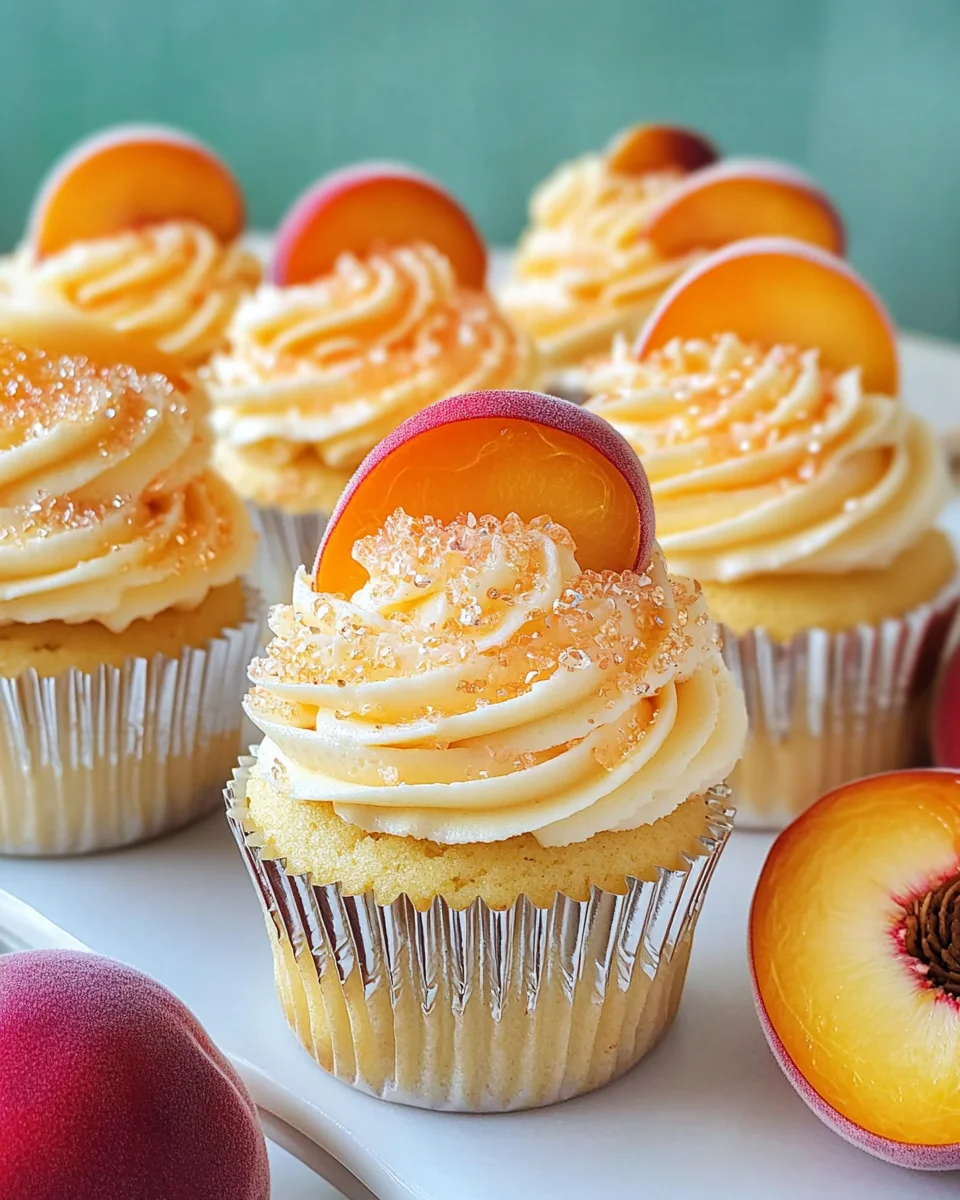 Peach Bellini Cupcakes