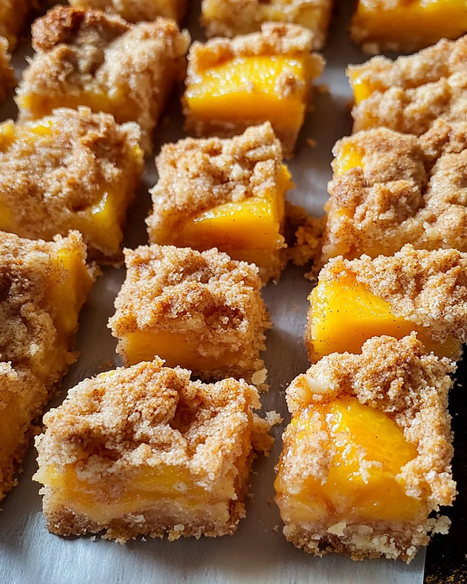 Peach Crumb Bars