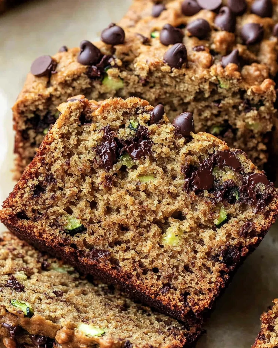 Peanut Butter Chocolate Chip Zucchini Bread
