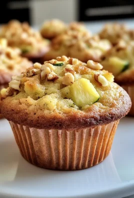 Pineapple Walnut Zucchini Muffins