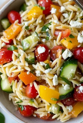 Rainbow Orzo Salad