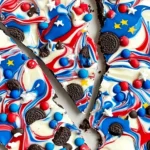 Red White and Blue Bark