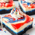 Red White and Blue Cheesecake Bars Recipe