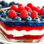 Red White and Blue Pretzel Salad