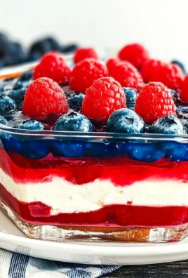 Red White and Blue Pretzel Salad