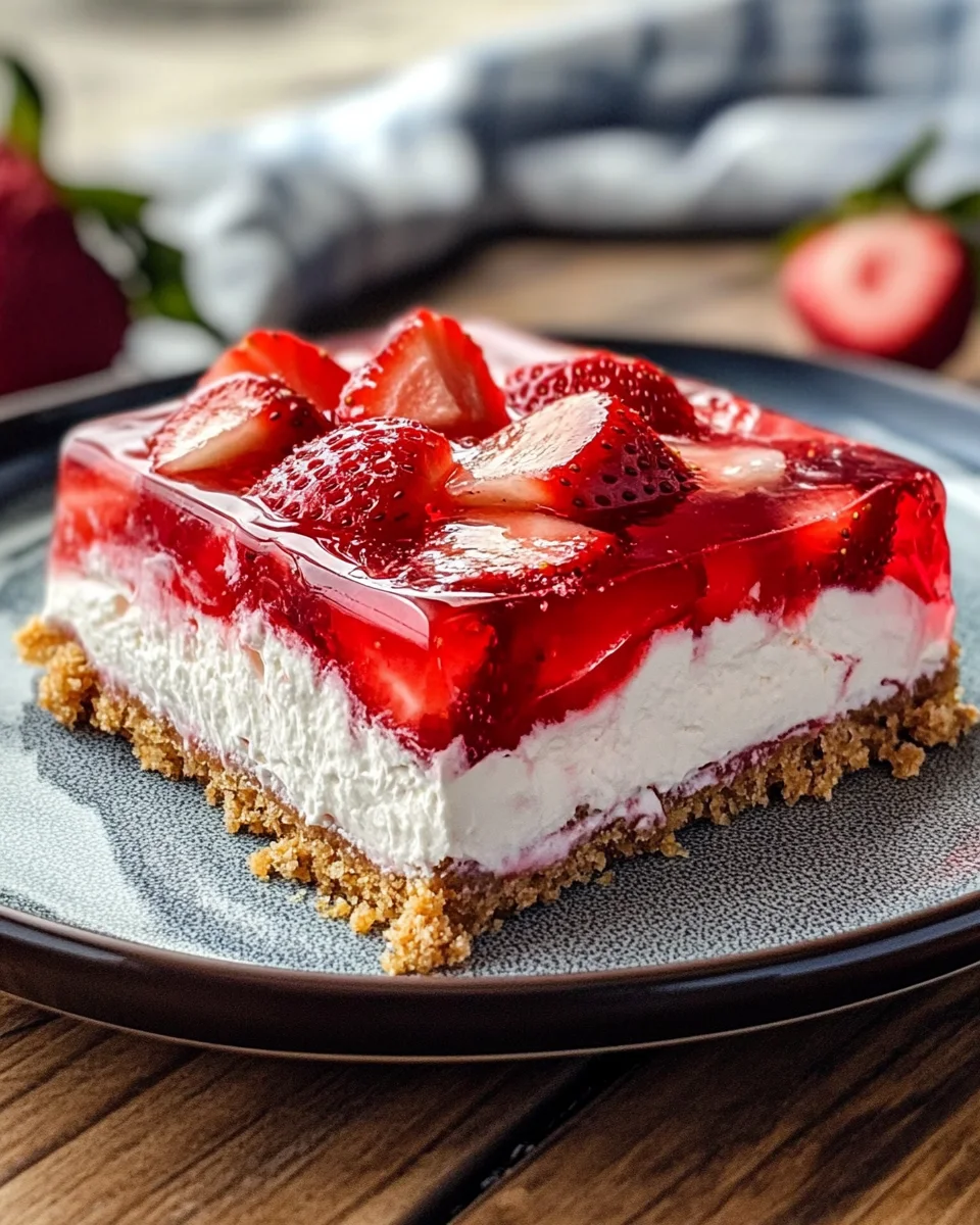 Strawberry Pretzel Jello Salad