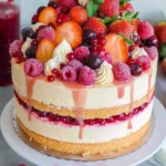 Summer Fruit Sangria Cake Recipe (video)