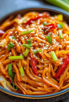 Sweet And Spicy Korean Gochujang Noodles Recipe