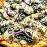 Tasty Spinach and Feta Flatbread Pizza