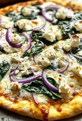 Tasty Spinach and Feta Flatbread Pizza