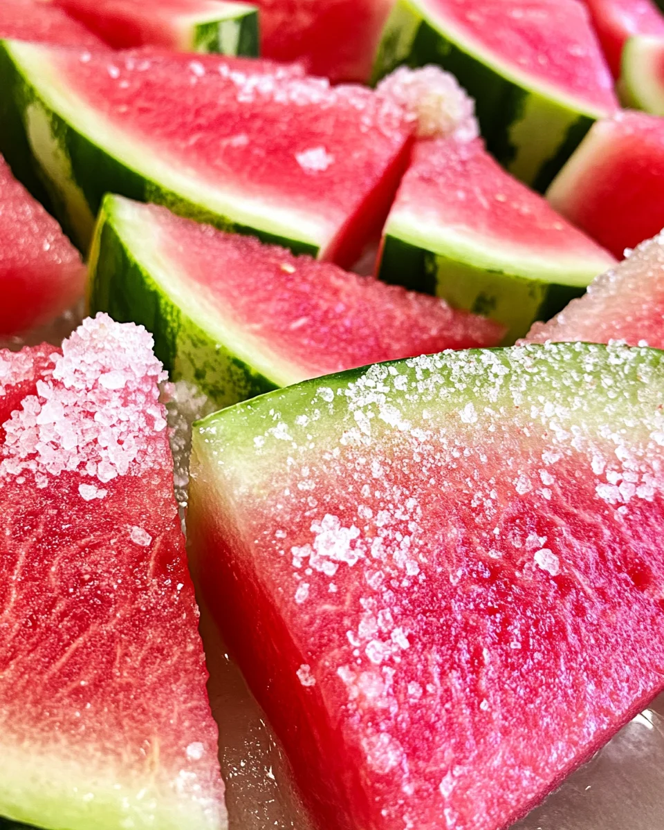 Tequila-Soaked Watermelon Wedges