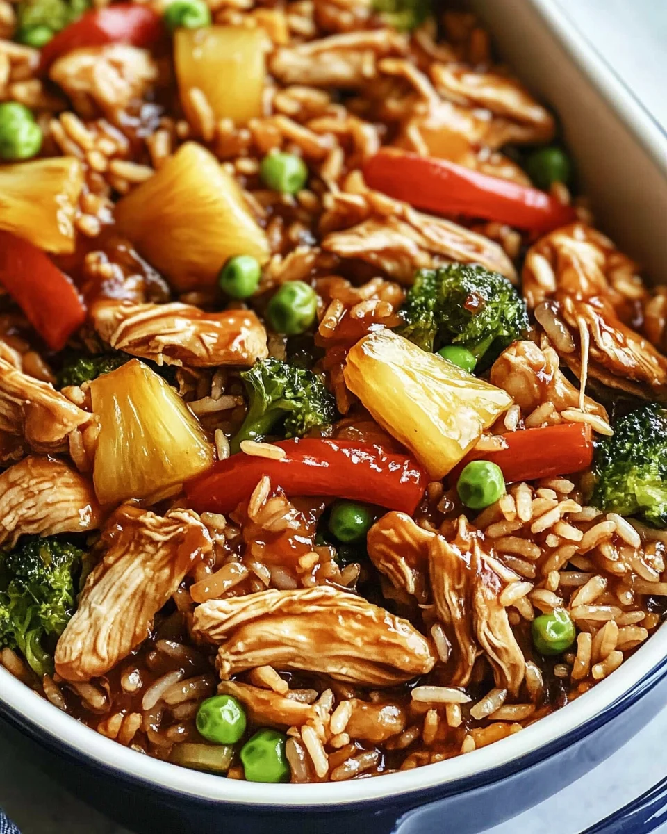 Teriyaki Chicken and Rice Casserole
