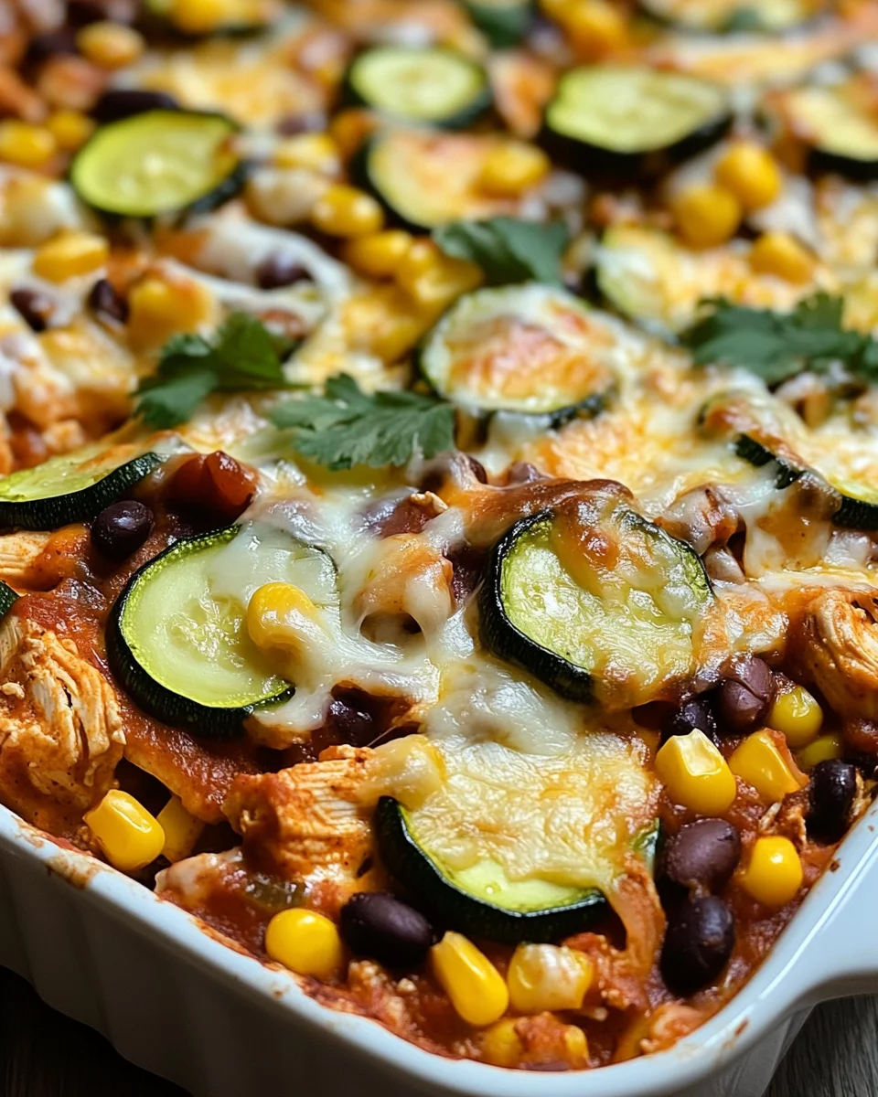 Tex-Mex Chicken & Zucchini Casserole