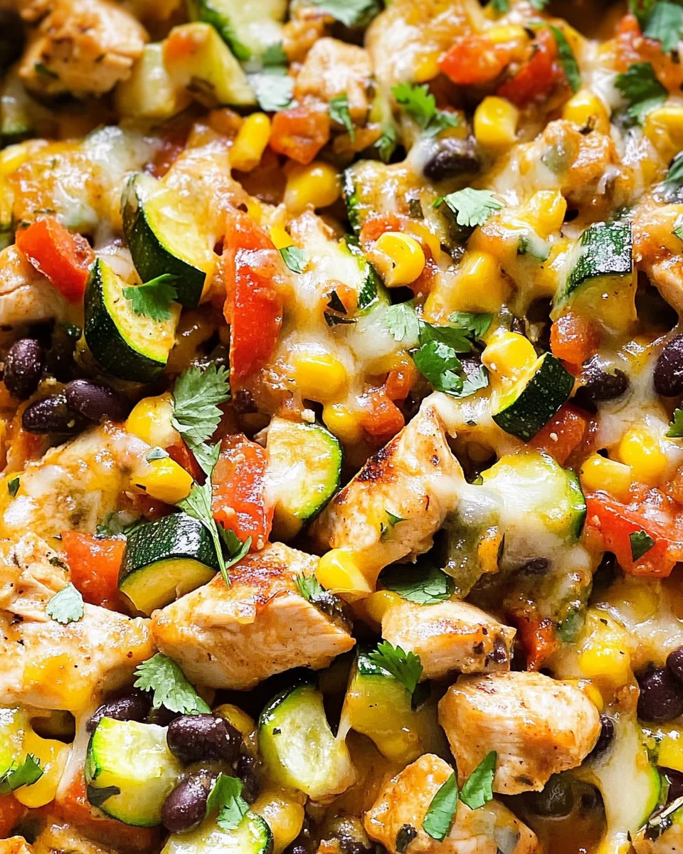 Tex Mex Chicken and Zucchini Recipe