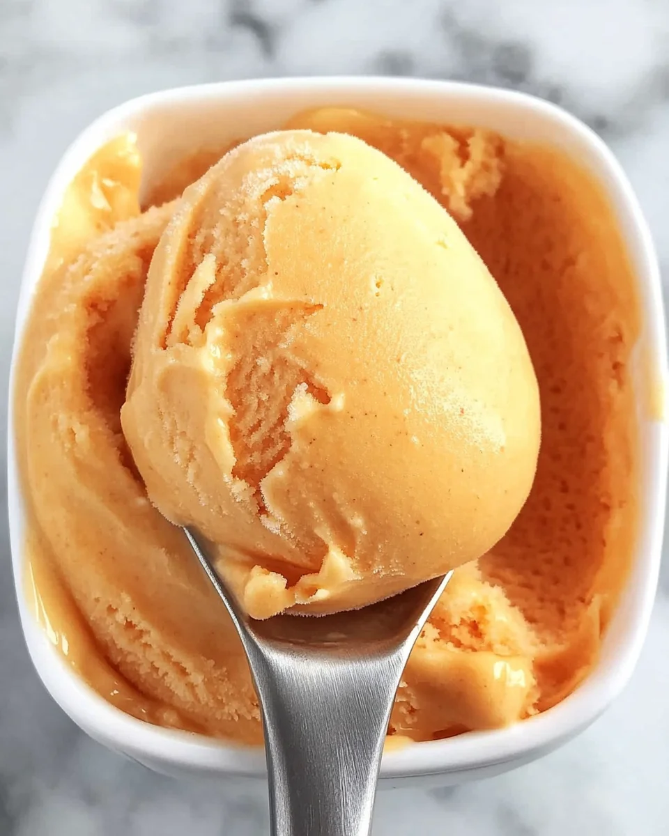 The Best Peach Sorbet Without Ice Cream Maker