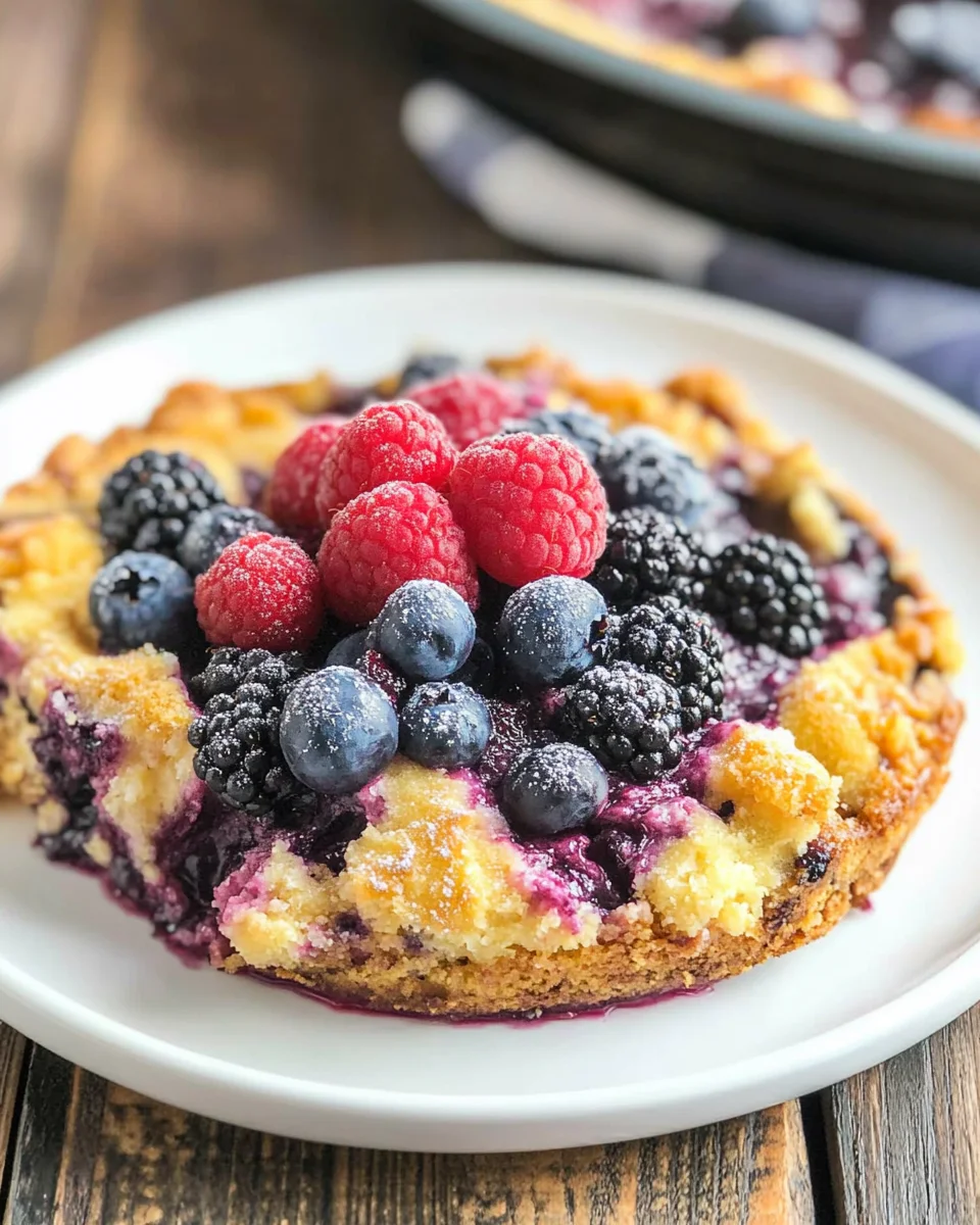 Triple Berry Dump Cake Recipe