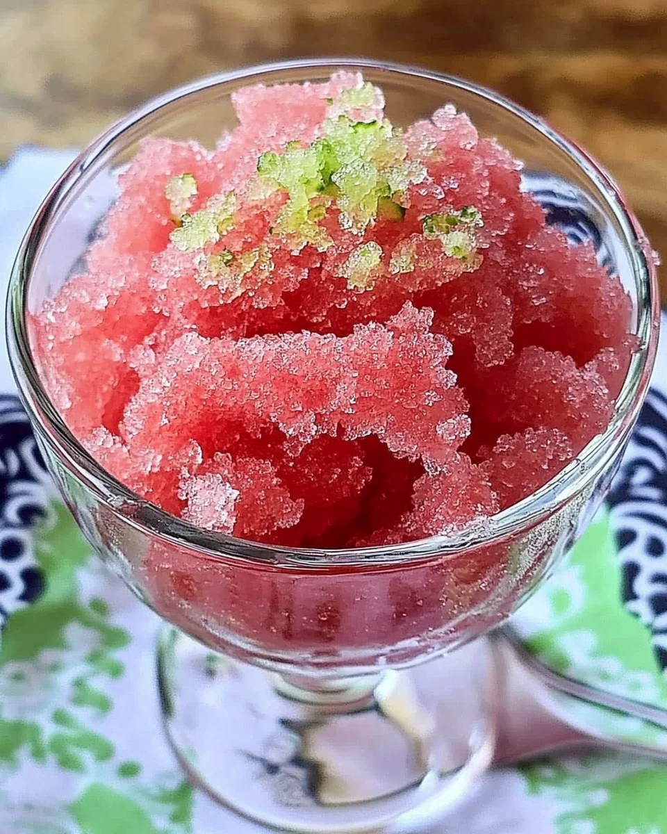 Watermelon Granita - Easy 3-Ingredient Recipe